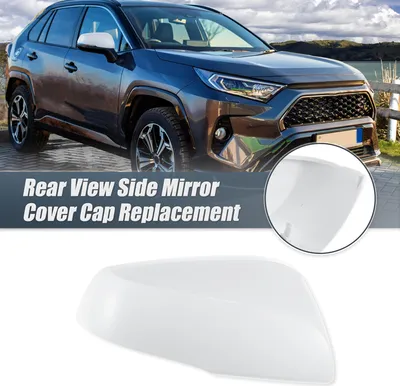 Image de Coque de remplacement pour rétroviseur droit de voiture pour Toyota RAV4 2019-2023, protection extérieure et décoration des rétroviseurs blanc