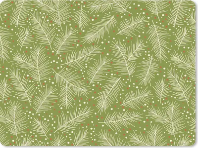 Produktbild von MuchoWow® Mauspad Mousepad Tannenzweig - Muster - Weihnachten - Winter 23x19 cm - Mousepads - Maus Mat - Pad - Mausunterlage - Schreibtischunterlage - Mauspad