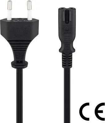 Zdjęcie produktu dla Goobay 50084 kabel zasilający czarny 1,5 m złącze CEE7/16 C7