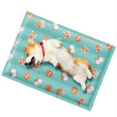 Produktbild von Kühlmatte für Hunde und Katzen, selbstkühlendes Gelkissen, Kühlmatte für Haustiere, 30 x 40 cm