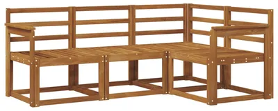 Produktbild von vidaXL Outdoor-Sofagarnitur 4 pcs Natur Massivholz Akazie