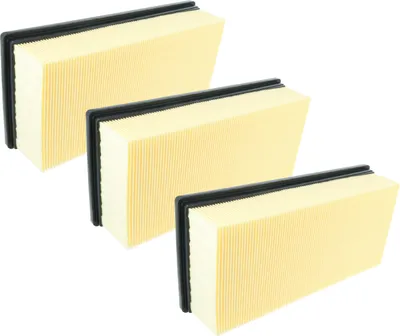 Produktbild von vhbw 3x Flachfaltenfilter M Ersatz für Kärcher 6.907-276.0 für Industriestaubsauger Staubsauger