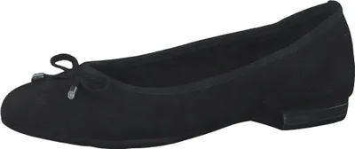 Produktbild von MARCO TOZZI Damen Ballerina klassisch Textil weiche Haptik Schleife  2-22135-20, Größe:39 EU, Farbe:Schwarz