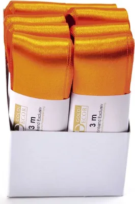 Produktbild von Goldina® 1172040401003 Doppelsatinband - 40 mm x 3 m, orange