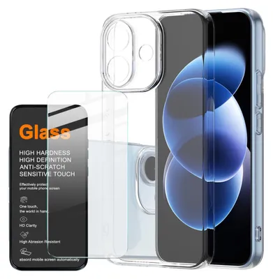 Produktbild von Handyhülle + 9H Schutzglas für Xiaomi Redmi Note 17 Pro 5G TPU Set Transparent