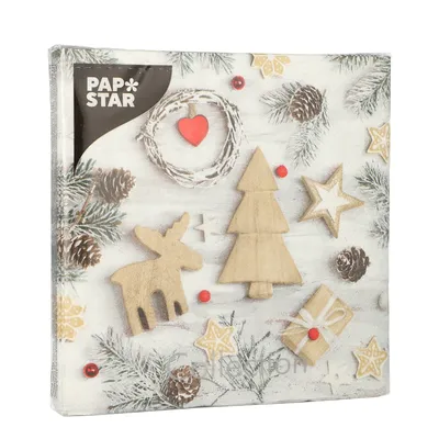 Obrázok produktu pre Papstar Servítky Winter Potpourri 3-vrstvové 33x33cm 20 ks - Servítky - výrobca: PAPSTAR GmbH, Daimlerstraße 4-8, 53925 Kall 1 balenie