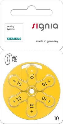 Produktbild von 120 Siemens Signia Typ 10 Gelb Hörgerät-Batterien
