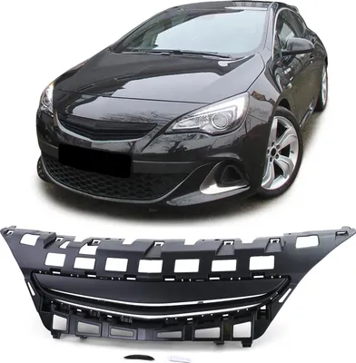Produktbild von Sport Kühlergrill ohne Emblem Schwarz passend für Opel Astra J GTC 3 Türer ab 12