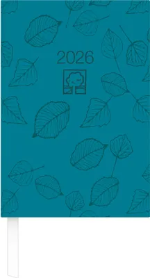 Produktbild von Zettler Wochenbuch Blauer Engel türkis 1W/2S 2026 - Buchkalender 15 × 21 cm, 1 Woche auf 2 Seiten, Recyclingpapier, nachhaltig