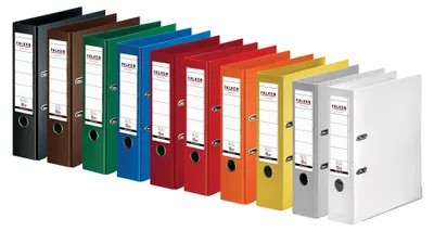 Image de Classeur FALKEN, format DIN A4, largeur 8 cm, gamme Chromocolor Premium, 10 couleurs