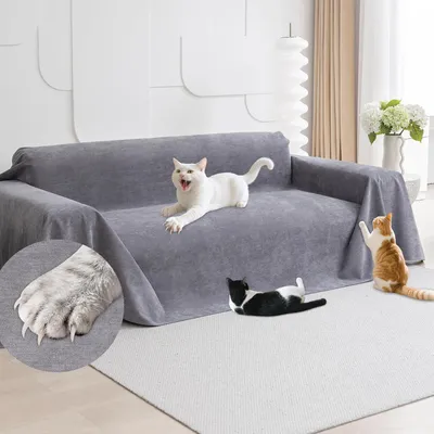 Produktbild von Möbelbezug Wasserdichter Sofabezug, Sofaschutz Katze, Sofabezug 2-Sitzer Couch Schutz Katze, rutschfester Sofabezug, Sofabezug wasserdicht, Sch