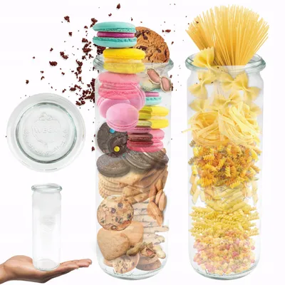 Obrázek produktu pro Sklenice Weck CYLINDER 600 ml se skleněným víčkem