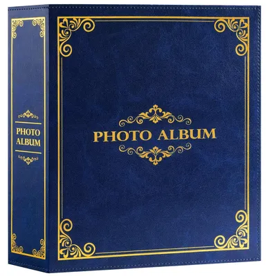 Productafbeelding van Fotoalbum voor 1000 Foto's 10x15 cm met Invoervakken Blauw