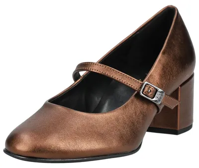 Produktbild von Högl Pumps aus Leder mit verstellbarem Riemen und modernem Riemchen-Design