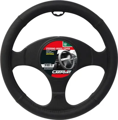 Obrázek produktu pro Carpoint Potah na volant, kůže, černý