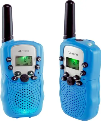 Image de X4-TECH Walkie Talkie 2er Set blau