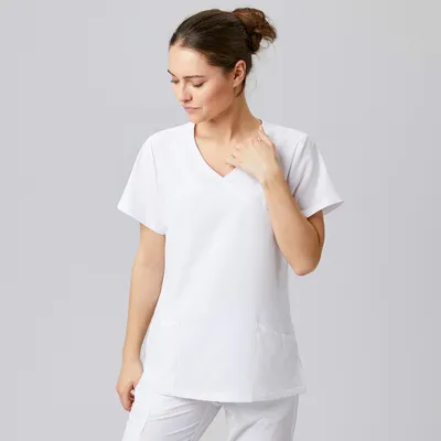 Produktbild von Sportsline Damen Kasack, weiß, 2XL : 2XL : weiß : 94% Recycling-Polyester 6% Elasthan