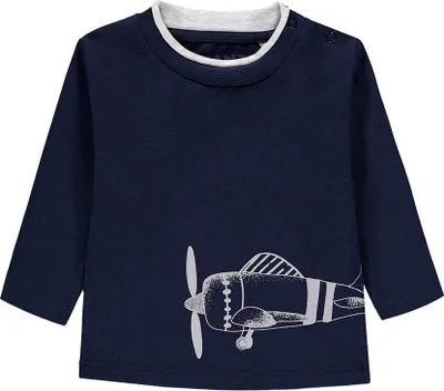 Produktbild von Jungen Langarmbluse, marineblau, Kanz