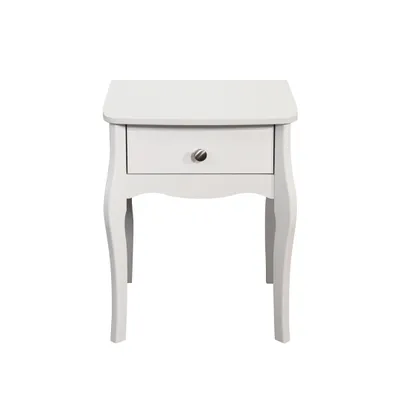 Produktbild von Baroque Nachtschrank mit 1 Schublade in weiss.