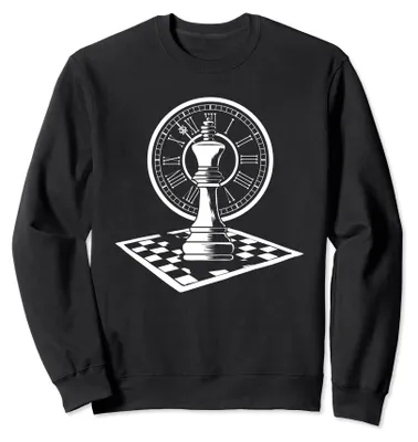 Produktbild von Schach Uhr Figur Schachbrett - Spieler Schachmatt Schach Sweatshirt
