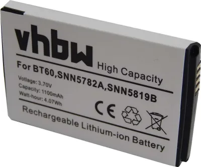 Produktbild von vhbw Akku kompatibel mit Motorola SL4010, SL4000, SL2M, SL4000e, SL300, SL3000, SL3500E, SL4010E Handy Smartphone Telefon (1100 mAh, 3,7 V, Li-Ion)