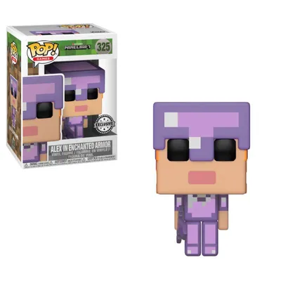 Obrázok produktu pre Funko Minecraft Alex v zakliatej zbroji POP! figúrka 9 cm FK26419