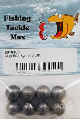 Produktbild von FTM Kugelblei - Angelgewicht, Gewicht / Inhalt:8g / 8 Stück