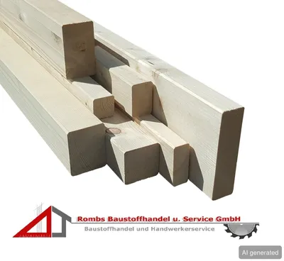 Produktbild von Konstruktionslatten Fichte roh