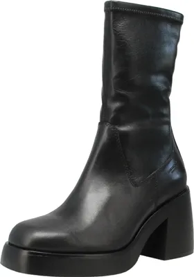 Produktbild von Vagabond Brooke Frauen Leder Block Absatz Plattform Stiefel Schwarz – undefined / Schwarz