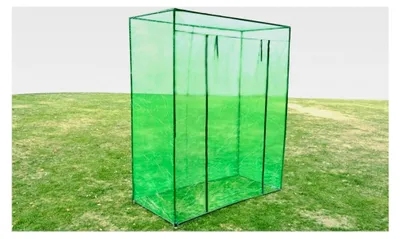 Produktbild von Gewächshaus mit Stahlrahmen und PVC-Abdeckung für Garten, Terrasse und Außenbereich