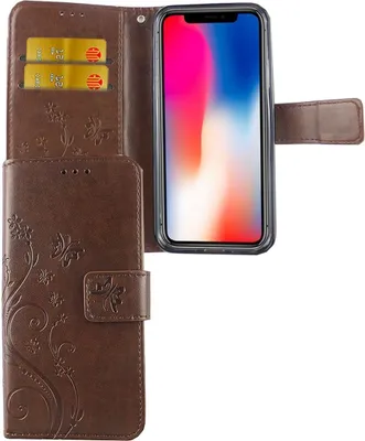Produktbild von Schutz Hülle Blumen für Handy Apple iPhone X Coffee