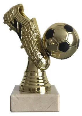 Obrázok produktu pre Futbalová trofej Zlatá kopačka s podstavcom a možnosťou personalizácie textu