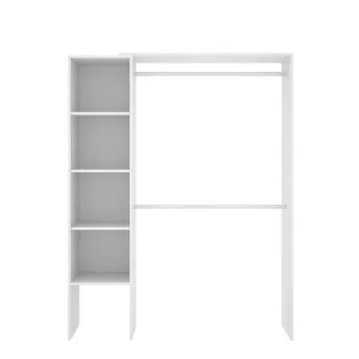 Produktbild von Ausziehbarer Kleiderschrank - Breite 110/140 cm - Weiß - BELVANA