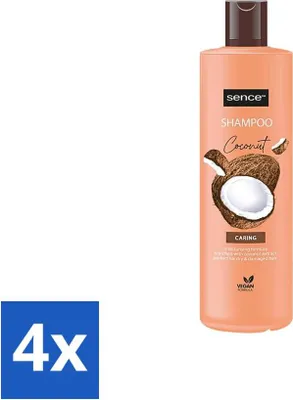 Produktbild von Sence - Kokosnuss - Shampoo - Pflegend - 400 ml - Vorteilspackung - Vorteilspack - 4 Stücke