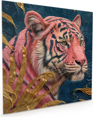 Produktbild von Küchenrückwand Spritzschutz Glas mit Motiv Tiger Porträt 40 x 40 cm