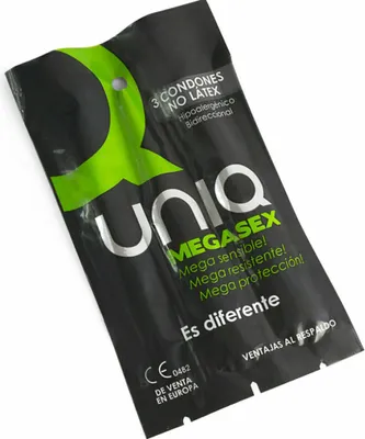 Image de Uniq - Megasex Latex Free Sensitive Condoms 3 Unités