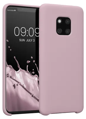 Produktbild von kwmobile Handyhülle für Huawei Mate 20 Pro Hülle - Case Silikon - Kabelloses Laden - Schutzhülle Cover in Mauve