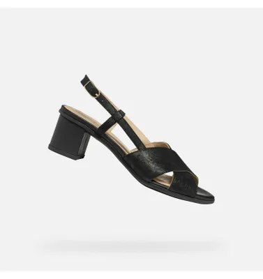 Produktbild von Geox Schwarze Damensandalen Aurely 50 37