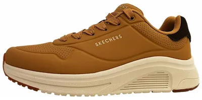 Image de Baskets de sport Skechers Uno Lite 2 pour hommes, modèle sportif à lacets, couleur marron, parfaites pour le quotidien