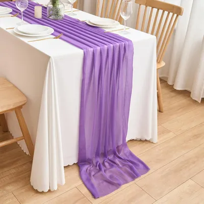 Obrázok produktu pre Šifónová obruska, farba: levanduľa, rozmer: 70 x 300 cm