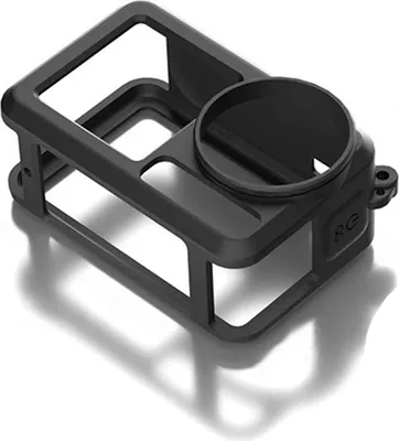 Produktbild von Für DJI Action 5 Pro / 4 / 3 Kamera Silikon Schutzhülle mit Linsenschutz Schwarz