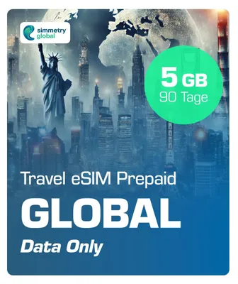 Produktbild von Simmetry Travel eSIM Global Prepaid Simkarte 4G/5G