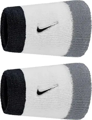 Produktbild von Nike Accessories Swoosh Classic Doublewide Handgelenkband 2 Einheiten Weiß  Herren,Damen Weiß One Size