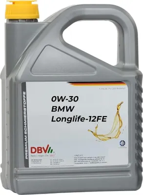 Produktbild von DBV 0W-30 BMW Longlife - 12 FE 4 x 5-Liter-Kanister