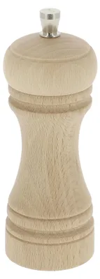 Image de Moulins à poivre Marlux 245, en bois de hêtre, finition naturelle, mécanisme de broyage en acier inoxydable, 14 cm