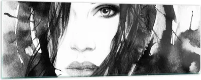 Produktbild von Bilder auf glas - Schmuck Dame Kleid Eleganz - 90x30cm - Glasbilder - Wandbilder - Kunstdruck - zum Aufhängen bereit - Wanddekoration aus Glas - Glas Bilder - Wandbild auf Glas - GAB90x30-3097