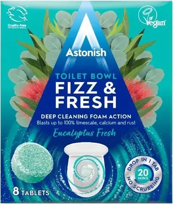 Produktbild von Astonish Toilettenreinigungstabletten 8 Stück Eukalyptus Fresh 8X25G