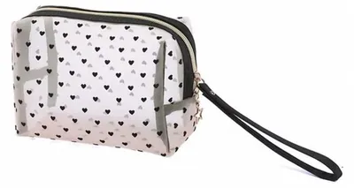 Produktbild von Kosmetiktasche HERZEN 12x18 cm rosa