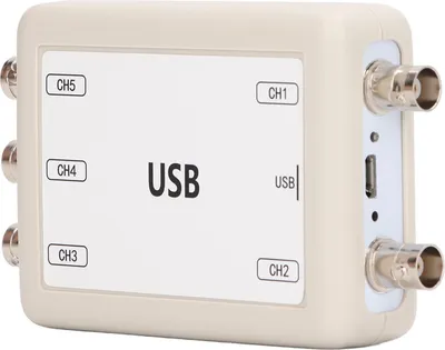 Zdjęcie produktu dla Oscyloskop USB, przenośny wirtualny 5-kanałowy oscyloskop z automatycznym pomiarem urządzeń elektrycznych