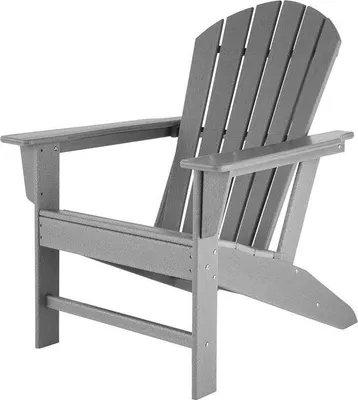 Produktbild von Famanu Ergonomischer Stuhl Holzoptik - Komfortable Gartenmöbel für Terrasse und Balkon